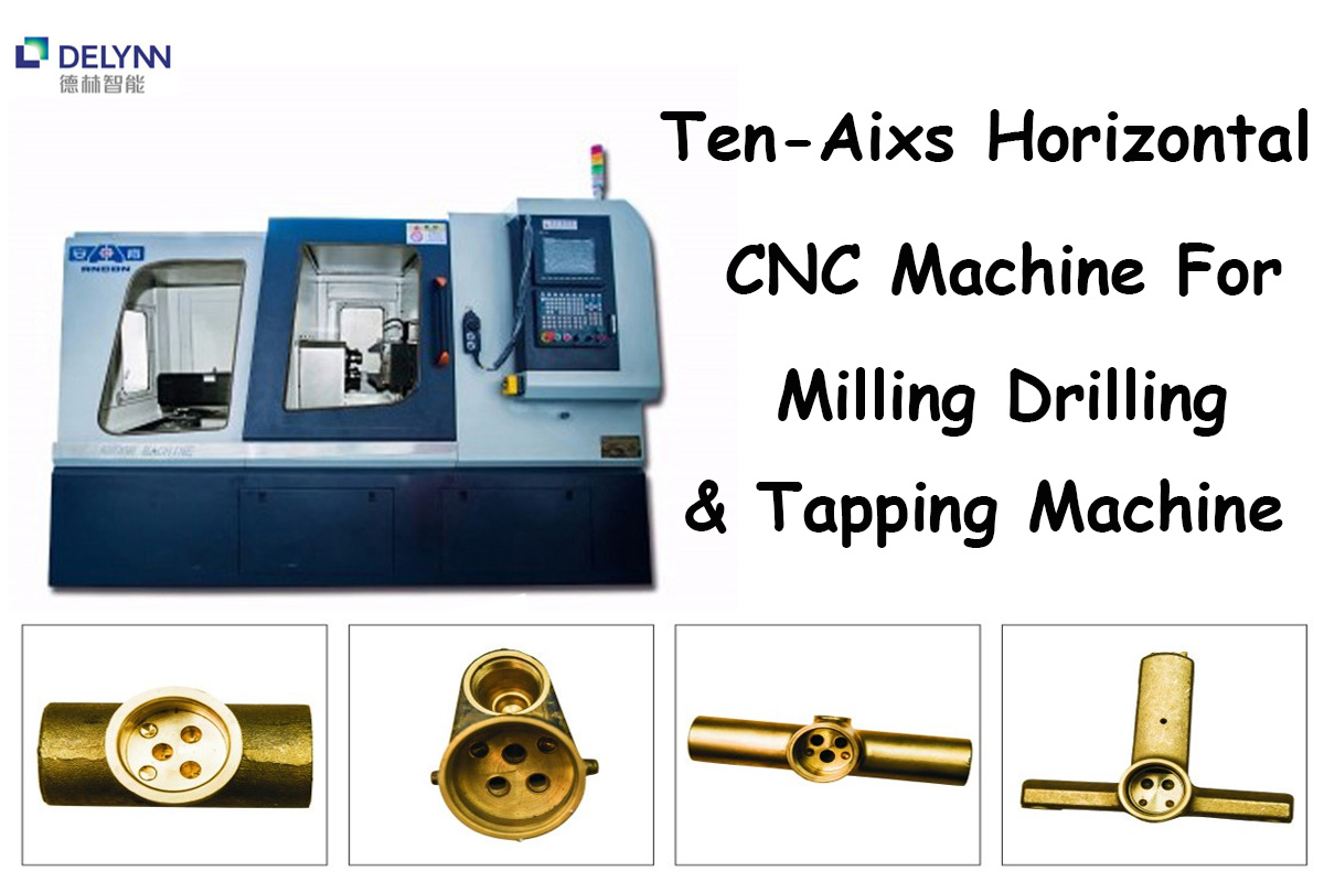 Delin Machinery Ancon AC-Wsk-8z Serie de perforación/roscado CNC horizontal de ocho husillos